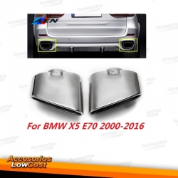 Colas de escape en acero inxidable para BMW X5 E70 E53
