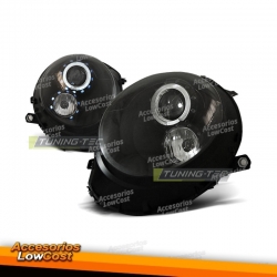 Faros delanteros negros para Mini Cooper 06-14