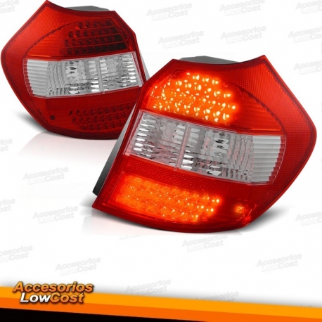 PILOTOS LED BMW SERIE 1 E87 04-06 ROJO-BLANCO.