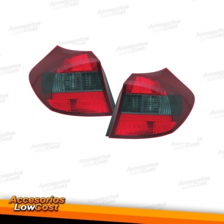 FAROLINS LED BMW SERIE 1 E87 04-06 VERMELHO ESCURECIDO