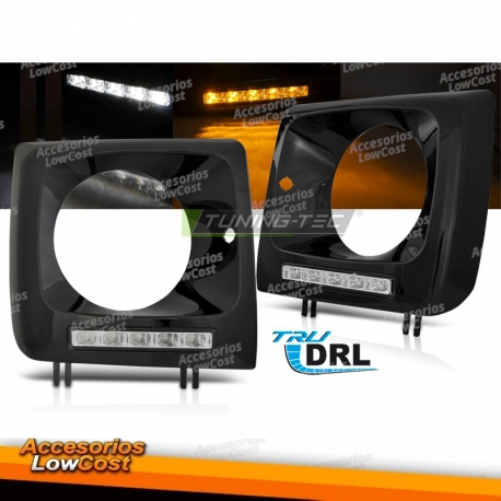 Faróis dianteiros LED DRL para Mercedes W461 e W463