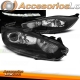 Faros delanteros negros para Ford Fiesta Mk7 13-16