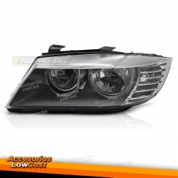 Faro delantero izquierdo negro para BMW E90 E91 LCI 09-11