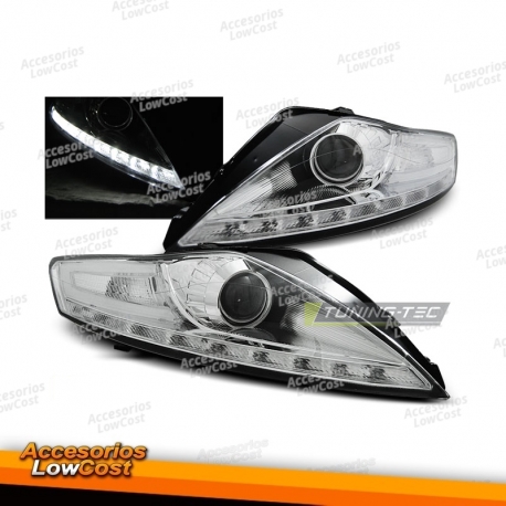Farois dianteiros cromados para Ford Mondeo MK4 07-10