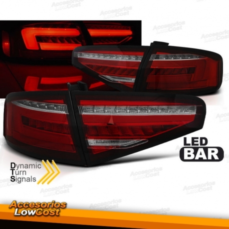 FAROLINS TRASEIROS LED / BMW E46 SEDAN / 01-05 CROMADO ESCURECIDO