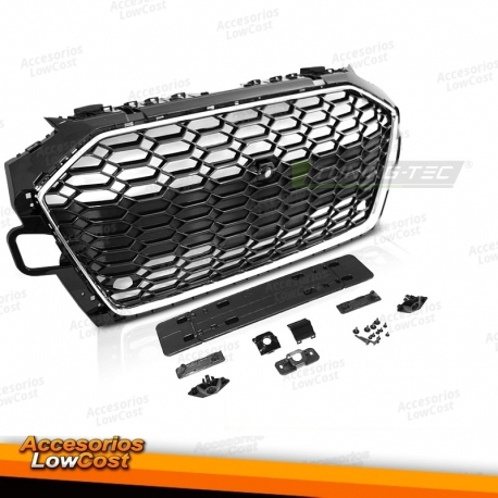 Grade para carro esportivo cromada Audi A4 B9 2020-