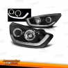 FAROS DELANTEROS HYUNDAI IX35 10-13 TUBE LIGHT FONDO NEGRO