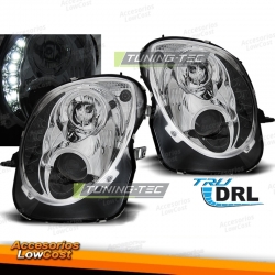 Faros delanteros cromados para Alfa Romeo Mito 08-19