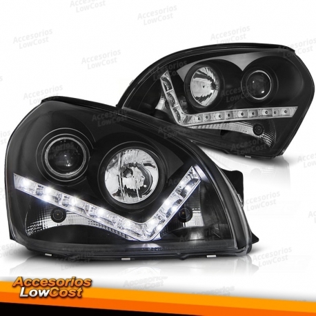 Faros delanteros ahumados para Hyundai Tucson 04-10