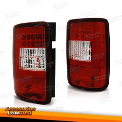  Farois traseiros LED vermelhos para Volkswagen Caddy 03-14