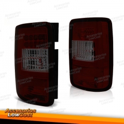 Faros traseros LED rojos ahumados para Volkswagen Caddy 03-14