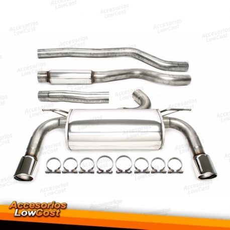 Sistema TA Technix de acero inoxidable 2x90mm apto para BMW Serie 1 Coupé tipo E82