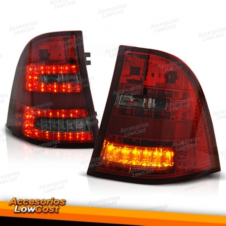 Farois traseiros vermelho defumados para Mercedes Clase M W163 98-05