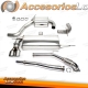 Kit de atualização TA Technix Downpipe + sistema de aço inoxidável 2x80mm adequado para Audi A3 8P, VW Golf V + VI