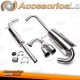 Sistema TA Technix de acero inoxidable 2x76mm redondo/acampanado apto para VW Lupo 6E/6X