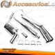 Sistema TA Technix de acero inoxidable 2x76mm redondo para VW Passat sedán, variante, tipo 35I