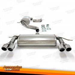 Sistema TA Technix Duplex de acero inoxidable 2x80mm apto para VW Scirocco III