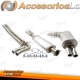 Sistema de acero inoxidable TA Technix 2x70mm adecuado para Volvo V70 II R Tipo S/S60 IR TipoR