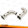 Downpipe TA Technix sem catalisador adequado para Porsche 911 3.8l Turbo Tipo 991