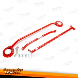 Kit barras de torreta de acero TA Technix adecuado para Seat Toledo I/VW Golf III/Vento