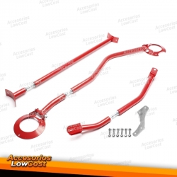 Kit barras de torreta de acero TA Technix adecuado para VW Polo I-II-III/Derby tipo 86/86C