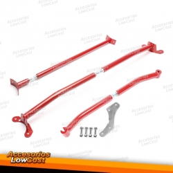 Kit barras de torreta de acero TA Technix adecuado para VW Polo IV 6N