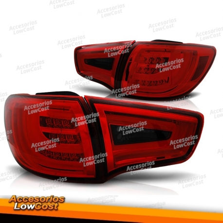 Luzes traseiras Kia Sportage III 10- 04/14 barra LED vermelha fumê