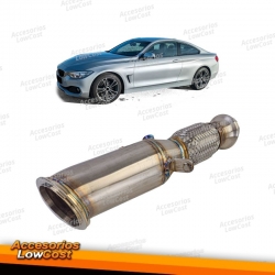 Tubo de repuesto de bajante de acero inoxidable Racing compatible con BMW serie 4 F32 F33 F36 420i 428i