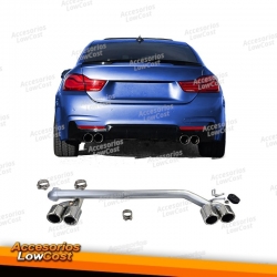 Tubo de escape dúplex de 4 tubos de conversión para BMW F32 F33 F36 425 428 430