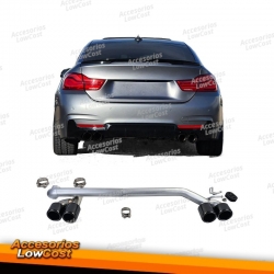 Tubo de escape dúplex de 4 tubos de conversión para BMW F32 F33 F36 425 428 430