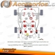 Cojinete de caja de cambios brazo de torsión TA Technix casquillos PU-​Buchsen para Audi/Seat/VW