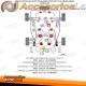 Kit de bucha PU - Buchsen TA Technix 28 peças estabilizador de eixo dianteiro 23mm Audi/Seat/Skoda/VW