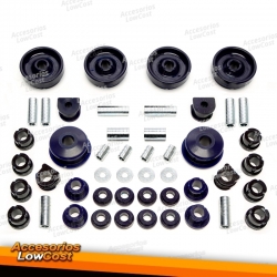 Kit de casquillos de PU-​Buchsen TA Technix 48 piezas eje delantero estabilizador + HA-​4WD de 21 mm Audi/Seat/Skoda/VW