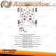 Kit casquillos TA Technix PU 38 piezas eje delantero Ø 23mm eje trasero ambos con estabilizador Ø 19mm para BMW Serie 3 E36