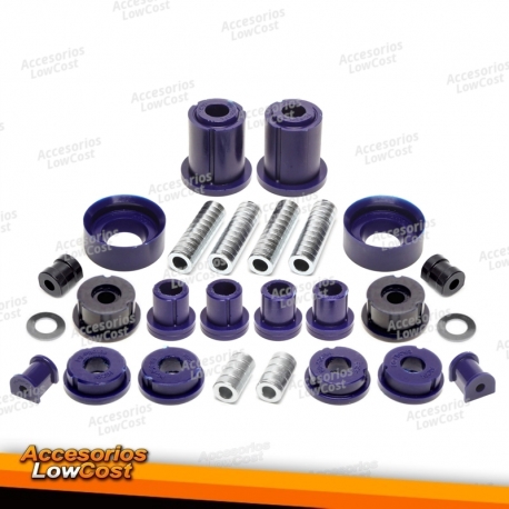 Kit casquillos TA Technix PU 32 piezas eje delantero 23mm eje trasero ambos con estabilizador 12mm para BMW Serie3 E36 Compact