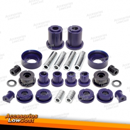 Kit casquillos TA Technix PU 32 piezas eje delantero 24mm eje trasero ambos con estabilizador 12mm para BMW Serie3 E36 Compact