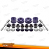 Kit de buchas TA Technix PU 30 peças eixo dianteiro com estabilizador de 18 mm + eixo traseiro Ø 58 mm para Seat