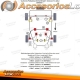 TA Technix Kit de bucha PU de 12 peças para eixo dianteiro para VW Golf I / Golf I Cabriolet / Scirocco I+ II / Jetta I