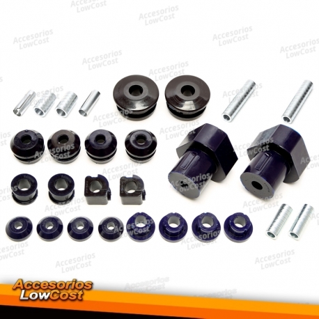 Kit de buchas TA Technix PU 28 peças / eixo dianteiro + eixo traseiro para VW Golf III / Golf III+IV Cabriolet / Vento