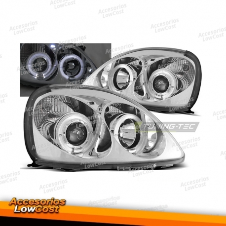 Toyota yaris 04/99-09/03 olhos de anjo preto