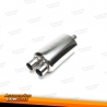 Silenciador trasero deportivo TA Technix de acero inoxidable universal 2 x 52 mm redondo / afilado