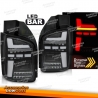 SEQ BLACK LED BAR TAIL LIGHTS se encaixa VW T6.1 20- OEM BULB