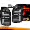 SEQ BLACK LED BAR TAIL LIGHTS se encaixa VW T6.1 20- OEM BULB
