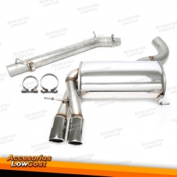 Sistema de escape TA Technix de acero inoxidable 2x80mm apto para Audi A3 Quattro Sportback 1.8/2.0 TFSI tipo 8P
