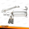 Sistema de escape em aço inoxidável TA Technix 2x80mm adequado para Audi A3 Quattro Sportback 1.8/2.0 TFSI tipo 8P