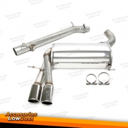 Sistema de escape TA Technix de acero inoxidable 2x80mm apto para Audi A3/S3 Sportback tipo 8P