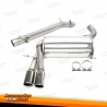Sistema de escape TA Technix de acero inoxidable 2x80mm apto para Audi A3/S3 Sportback tipo 8P