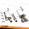 Sistema de escape de aço inoxidável TA Technix 2x90x120mm adequado para Audi A4/RS4 Quattro tipo 8D-B5