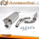 Sistema de escape TA Technix de acero inoxidable 1x100mm apto para Audi TT Coupé/Roadster con tracción delantera tipo 8N
