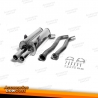Sistema de escape TA Technix de acero inoxidable 2x70mm apto para BMW M3 E36 sedán/coupé/descapotable